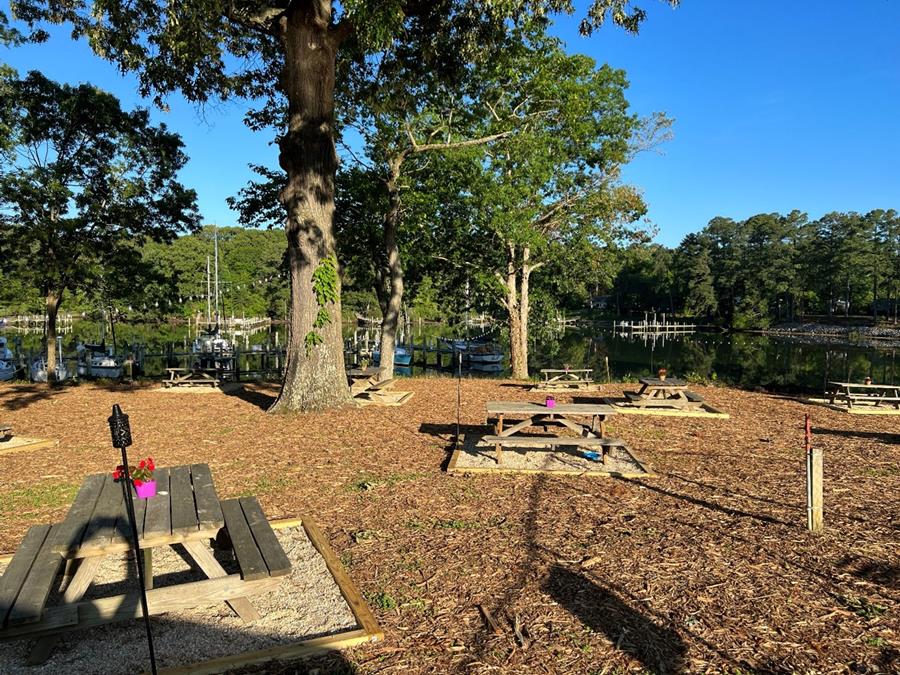 A major spring cleaning and revamping of the picnic area outside of “The Shack”.