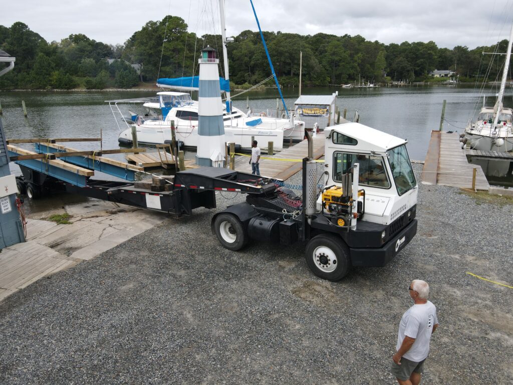 Yankee Point now hauling catamarans